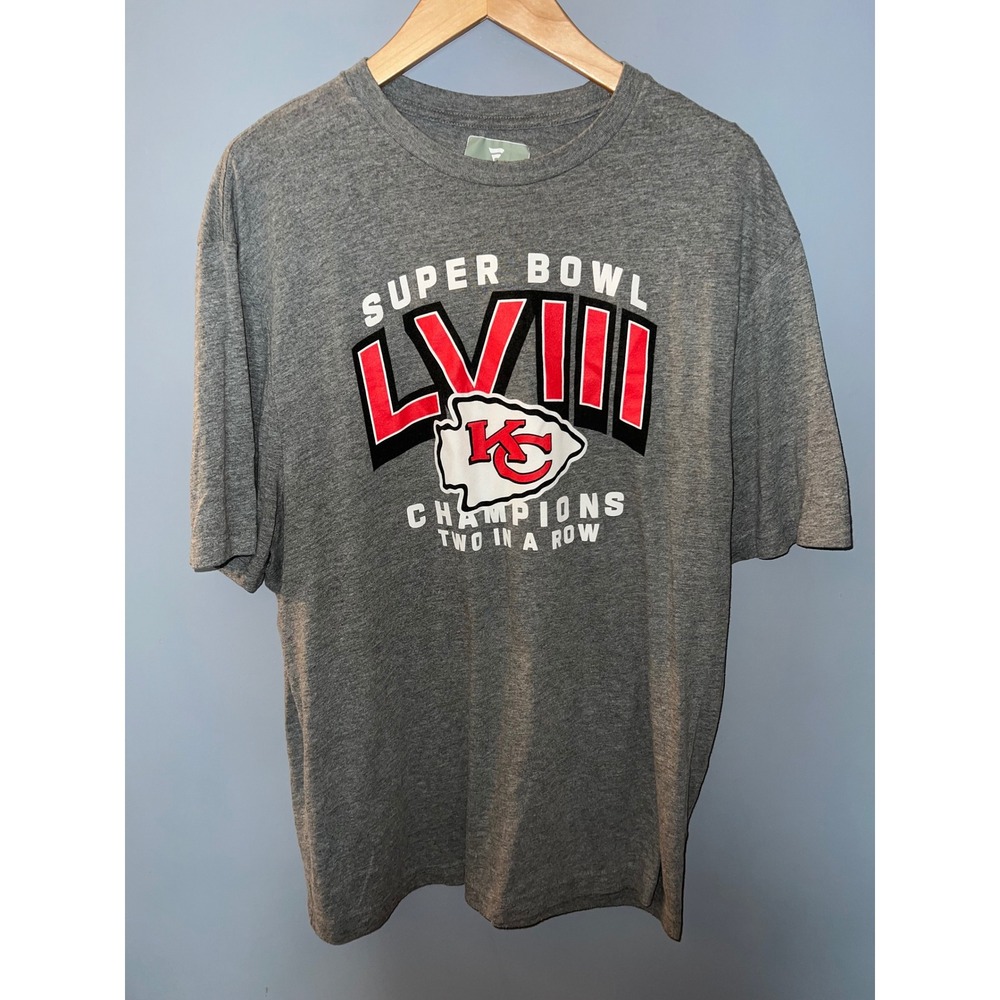 Fanatics Kansas City Chiefs Super Bowl LVIII Champions T-Shirt XL Gray SB58